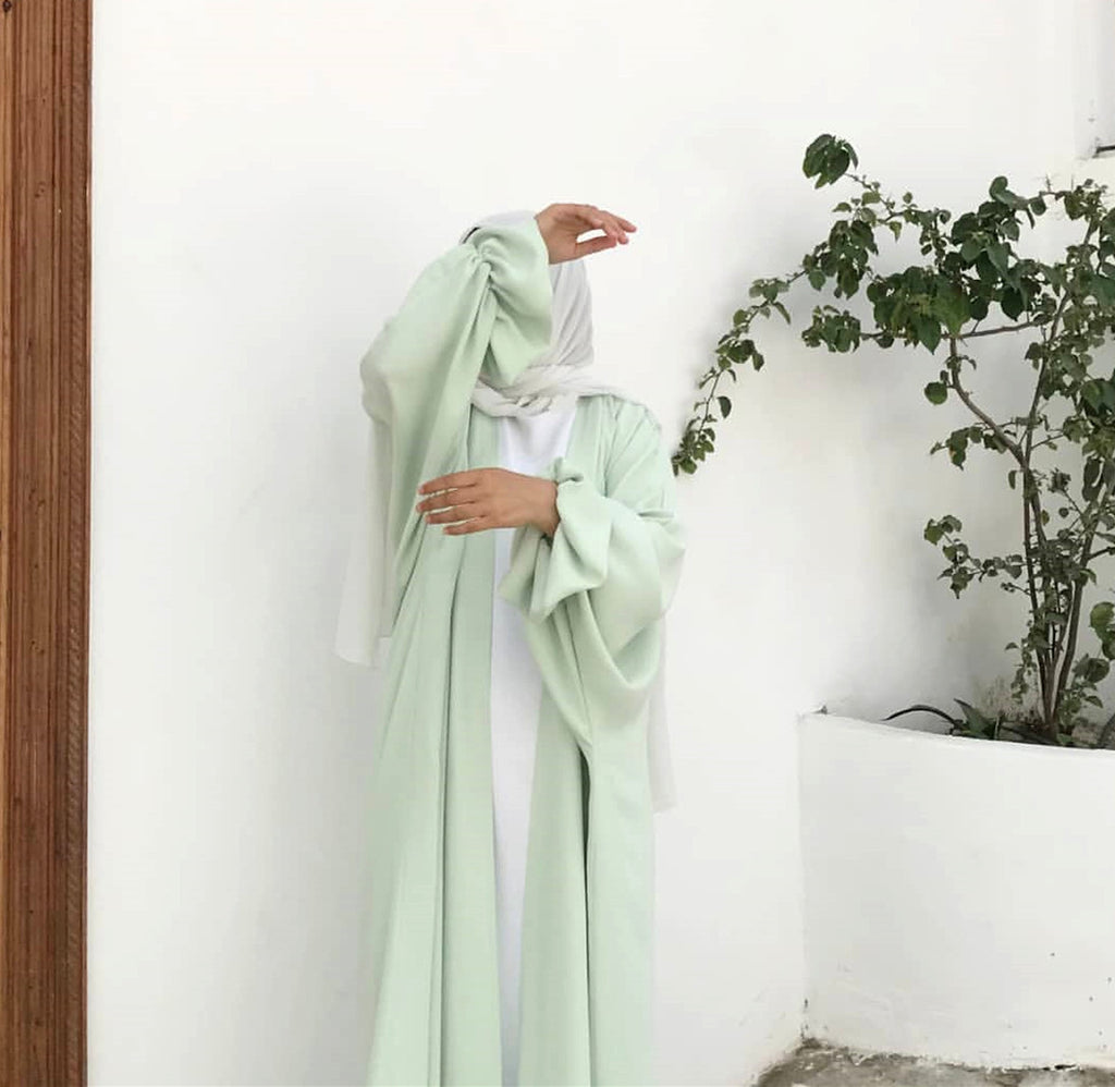 Puff Sleeve Cardigan Dubai Elegant Dress