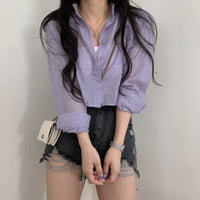 French Top High-grade Cardigan Blouse Shirt