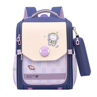 One Piece Dropshipping Primary School Student Schoolbag Boys And Girls Burden Reduction Spine Protection