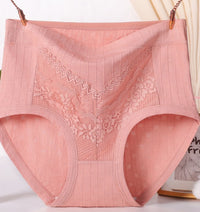 Bright Red Underwear Women's Middle-aged And Old Cotton Fabric