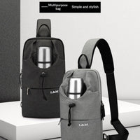 Mens Large-capacity Crossbody Chest Bag For Cycling