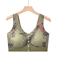 Front Closure Underwired Push Up Pull-up Ultra-thin Ice Silk Vest Bra