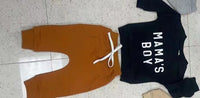 Children's Fashion Letter Print Sweatshirt Suit