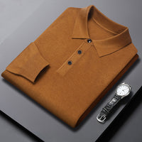 New Winter Mens Polo-Neck Knitted Sweater