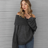 Long Warm Knit Sweater