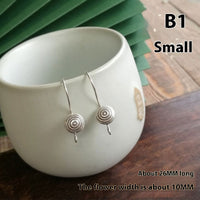 Homemade Sterling Silver Earrings Eardrop Silver Accessories Silver Ear Hook