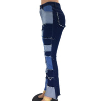 High Waisted Hip Flared Trousers
