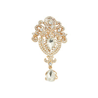 Water Drop Brooch Diamond Luxury Fashion Popular Alloy