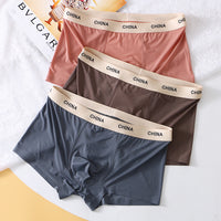 Men's Ice Silk Underwear Cool Thin Summer Boxer