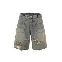 Denim Fashion Loose Leisure All-matching Overall Suit