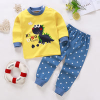 Children's Underwear Suit Pure Cotton Long Johns Top & Bottom Warm Loungewear