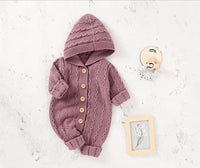 Infant Children's Knitting Hooded One-piece Sweater