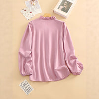 Ruffled Fashion Casual Women's Blouse