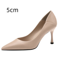 Spring New Women's Stiletto Pointed Toe French High Heels