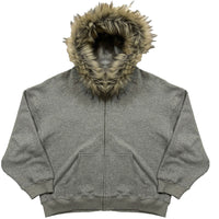 European And American Fluffy Hat Sweater Vintage Coat