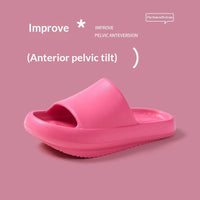 Ergonomic Low-heel Shoes For Correcting Anterior Pelvic Tilt Front-high Back-low Slippers