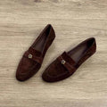 Retro French Camellia Loafers For Women