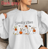 Halloween Cotton Material Round Neck Women's Sweater Long Sleeve