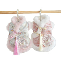 Chinese-style Tasseled Pet Clothing For Fall And Winter