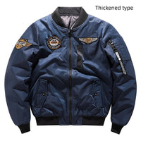 Both Wear Flight Suit Pilot Youth Handsome Jacket Baseball Suit Men