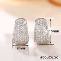 Pave-set Light-luxury Earrings Womens American Style