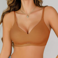 Ice Silk Women's Underwear Without Steel Ring High Elastic Push Up Breathable Hollow Out