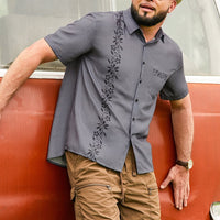Short Sleeve Pocket Printed Shirt