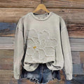 Women's Casual Fashion Printed Long-Sleeve Crew-Neck Sweatshirt