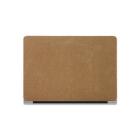 Simple Cocoa Brown Suede Computer Case