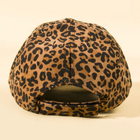 Cross-border European And American Trendy Fashion Full-pattern Leopard-print Baseball Cap, Girlie Style Streetwear, Versatile For All Occasions, Suitable For Outdoor Wear.