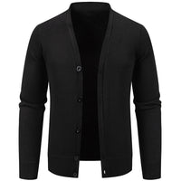 Solid Color Warm Simple Versatile Knit Sweater