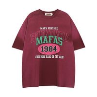 Inkjet Distressed Cotton Short-sleeved T-shirt For Men