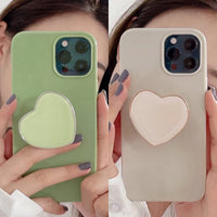 Simple Love Bracket Phone Case Bright Surface