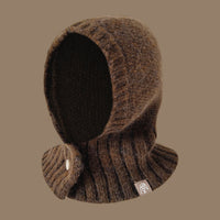 Special-interest Design Button Warm Knitted Hat