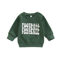 Alphabet Print Sweatshirt Children's Long Sleeves