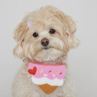 Cute Ice Cream Dog Bib Cat Pet Saliva Pocket Saliva Towel