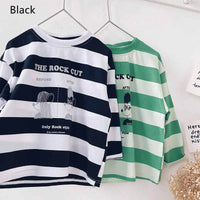 Boys Striped T-Shirt Thin Long Sleeve
