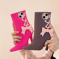 Oucai Tricks High Heel Bow Knot