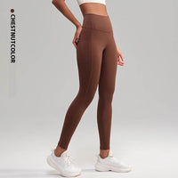 Sports High Waist Nude Feel Yoga Pants Skinny Running Fitness Pants