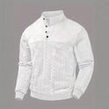 Retro Casual Stand-up Collar Four-button Pullover Hoodie