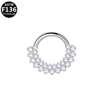 G23 Titanium Alloy Zircon Nose Stud