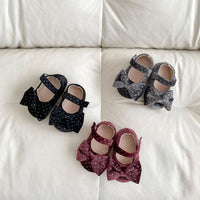 Spring And Autumn Baby Girl Toddler Shoes Big Bow Cute