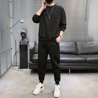 Fleece-lined Extra-thick Trendy Corduroy Lambswool Sportswear Set