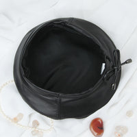 Avant-garde Sheepskin Elasticated Trendy Painter Hat