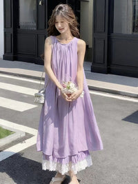 French-style Chic Sleeveless Dress For Women