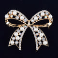 Hot Selling Graceful Bow Pearl Brooch Women's Fashion All-match