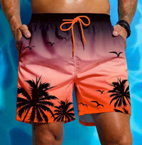 Graffiti 3D Casual Loose Men's Beach Pants
