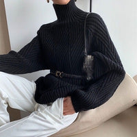 Put On The Top And Thicken Sweater To Wear Loose In Winter Outside