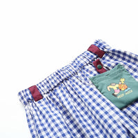 Plaid Casual Slim Versatile Pants