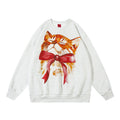 Kitten Printed Crew Neck Sweatshirt